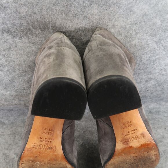 Vince Shoes Womens 9 Booties Fashion Suede Blakely Block Heel Classic Ankle Boot - Picture 12 of 15